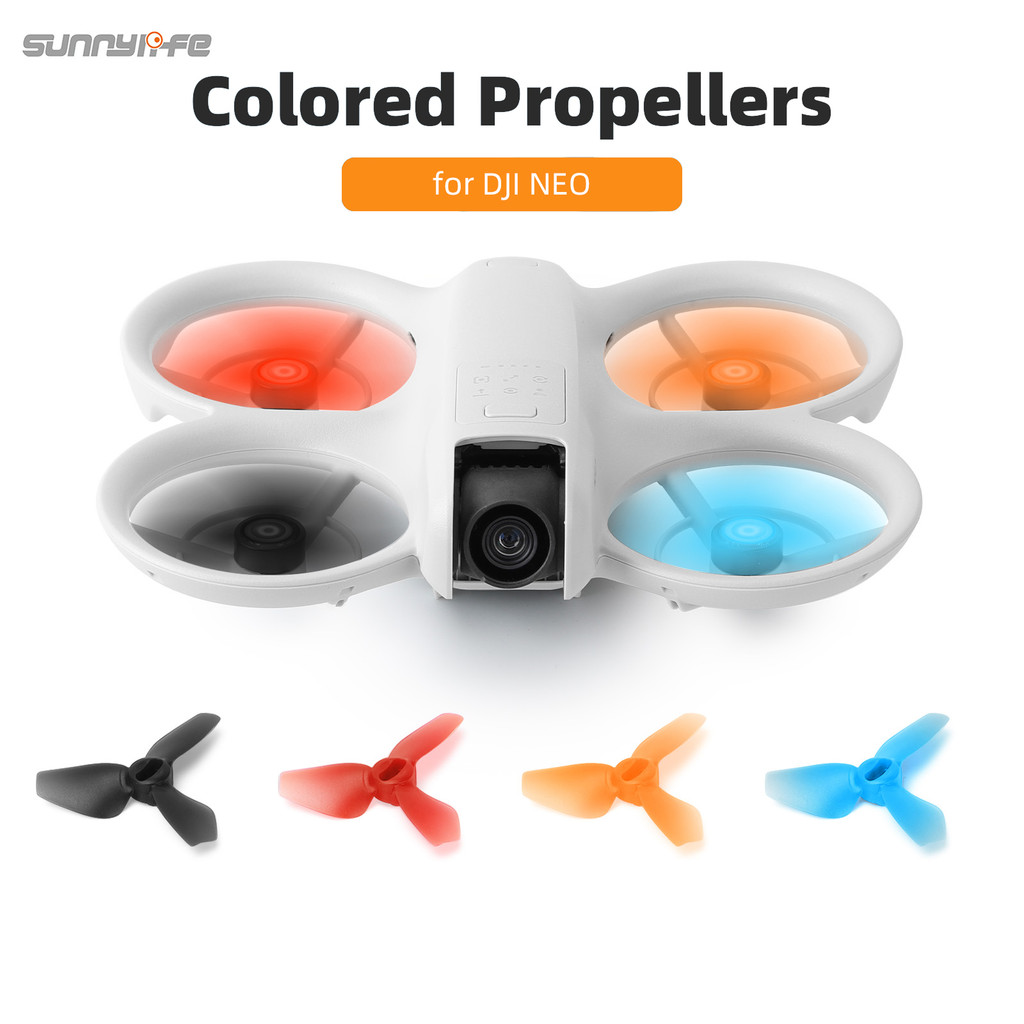 สําหรับ DJI NEO ใบพัดกล้องเที่ยวบินมือถือพายสีอุปกรณ์ปีกโดรนน้ําหนักเบา