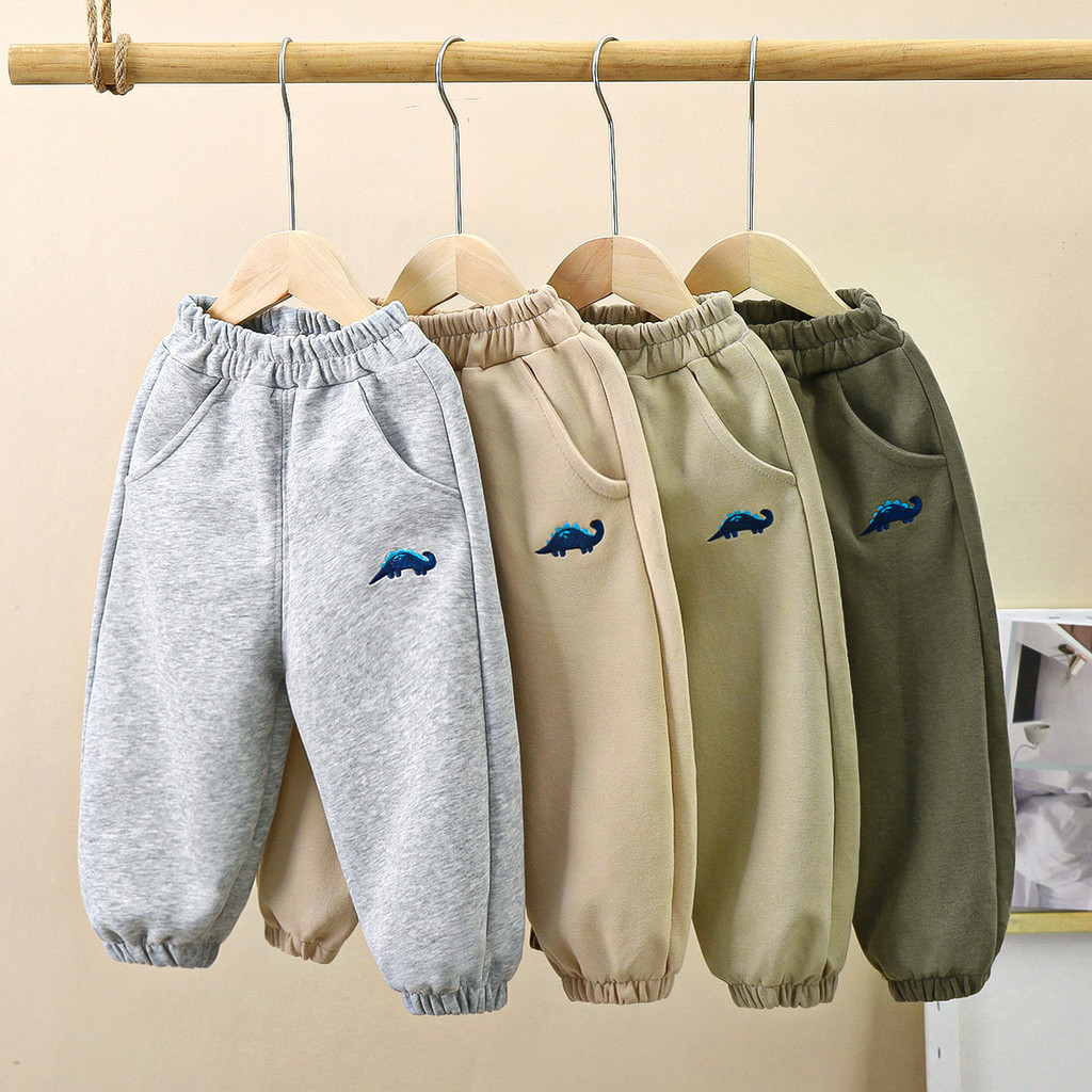 เด็ก Sweatpants ฤดูใบไม้ร่วงสไตล์ใหม่หลวม Western สไตล์สบายๆกางเกงชายกางเกงกีฬาสาว All-Match เสื้อผ้าเด็กขายส่ง P5