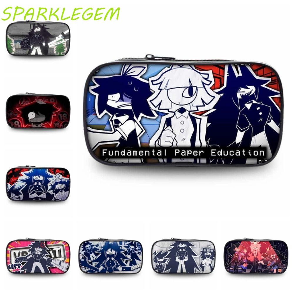 Sparklegem Miss Circle กระเป๋าดินสอ, Fundamental Paper Education Claire การ์ตูนอะนิเมะกล่องดินสอ, แฟชั่นซิปขนาดใหญ่ความจุกันน้ํา Oliver แต่งหน้าลิปสติกกระเป๋าโรงเรียน