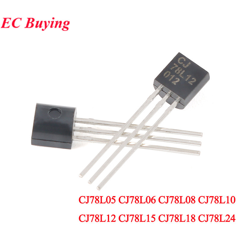 10pcs CJ78L05 CJ78L06 CJ78L08 CJ78L10 CJ78L12 CJ78L15 CJ78L18 CJ78L24 78L05 78L09 78L12 TO-92 สามเคร