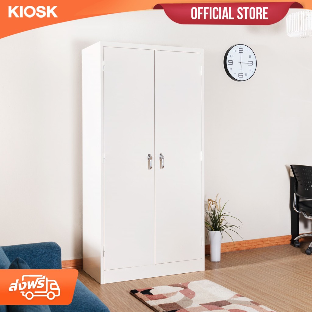 [จัดส่งพร้อมติดตั้งฟรี] KIOSK ตู้เหล็ก Classic 2 บานเปิดมือจับเขาควาย