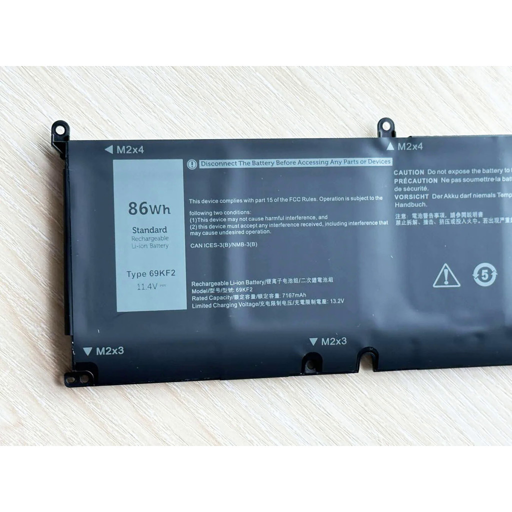 69KF2 86WH High Quality Battery For Dell M15 M17 R3 XPS 15 9500 G7 7500 Precision 5550 P100F P45E P9