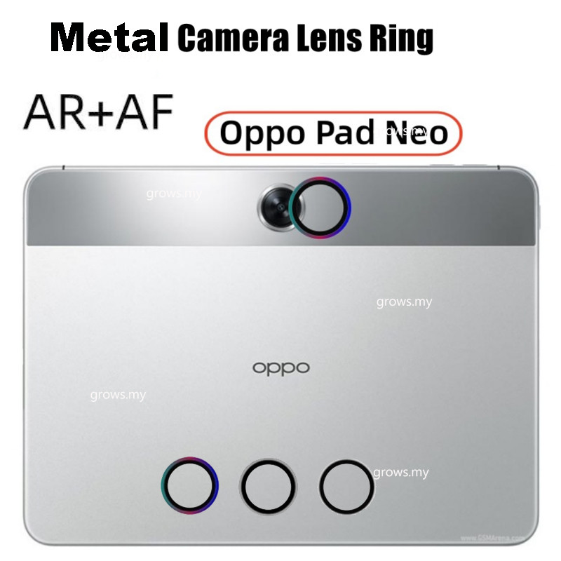 (1 แพ็ค = 1 แหวน) สําหรับ OPPO Pad Air 2 /OPPO Pad Neo 11.4 "2024 Ultra Thin Clear เลนส์กล้องป้องกันแหวนโลหะกระจกนิรภัยฟิล์มโล่หมวก