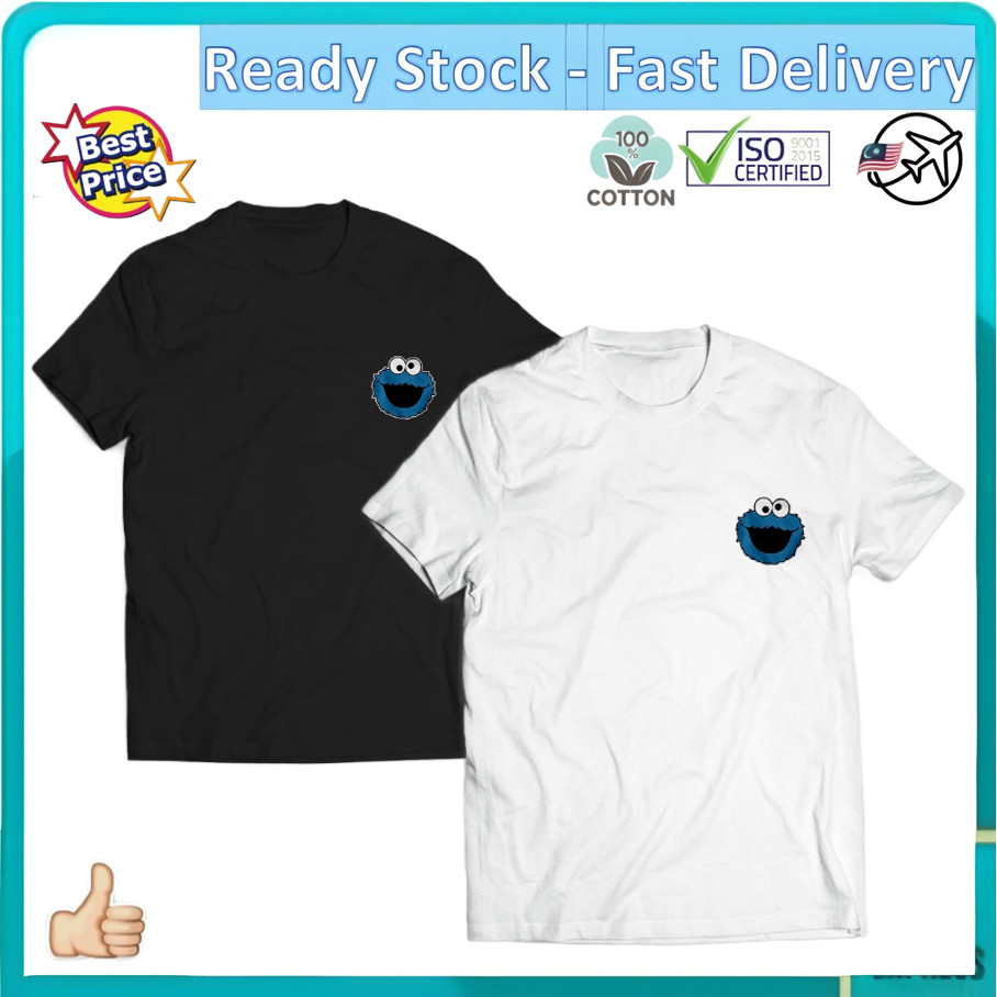 SL-213 SESAME STREET การ์ตูน Elmo คุกกี้ Monster Big Bird เสื้อยืด T เสื้อ Tshirt Baju SST-0011