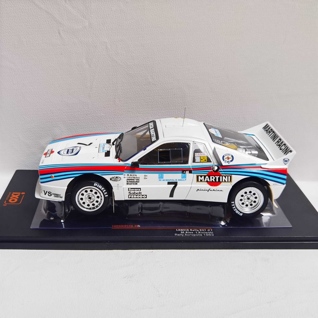 IXO 1/18 LANCIA 037 7 1983 Blue Flag Asian Racing Model Alloy Out of Print Car Model-