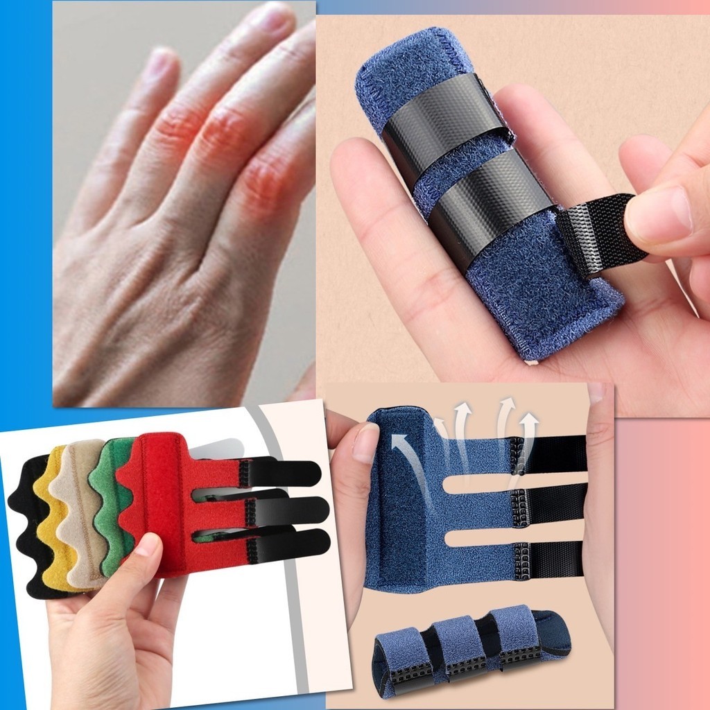 💎 ดามนิ้ว เสริมเหล็ก เฝือกนิ้ว ดัดนิ้ว ปลอก ป้องกันเสียดสี แก้กระดูกผิดรูป เอียง คด งอ เพื่อสุขภาพ ระบายอากาศ 💎 - รูปที่ 6