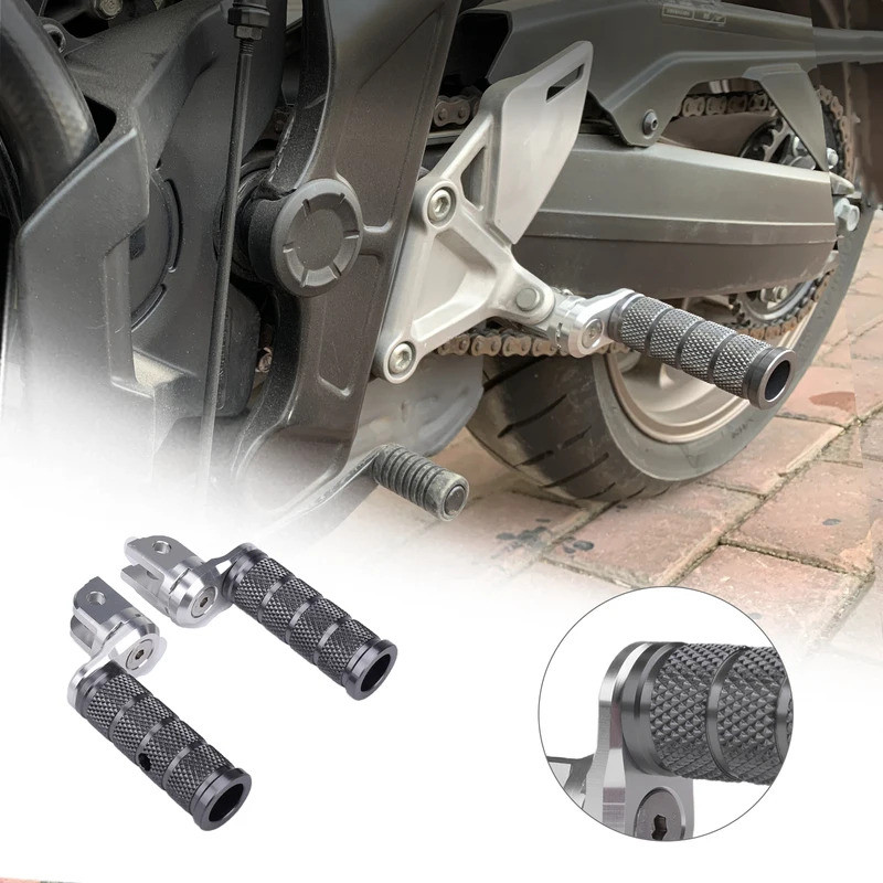 รถจักรยานยนต์ปรับหมุดเท้าด้านหน้าเหยียบด้านหน้าพักเท้าสําหรับ SUZUKI GSX250R GIXXER 150 250 SF DL250