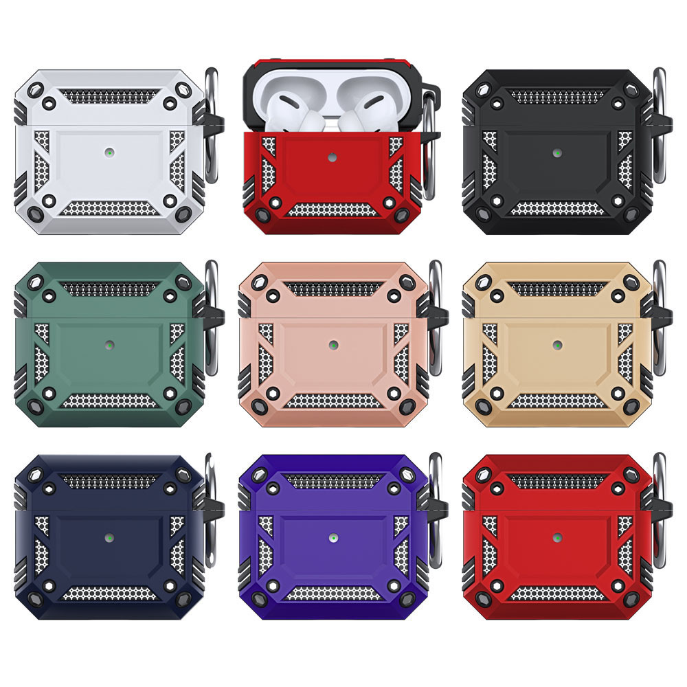เกราะทหารหูฟังสําหรับ AirPods 4 1/2/3/Pro2 สําหรับ Apple AirPod Pro 4th Gen 2024 กันกระแทกชุดหูฟังพว