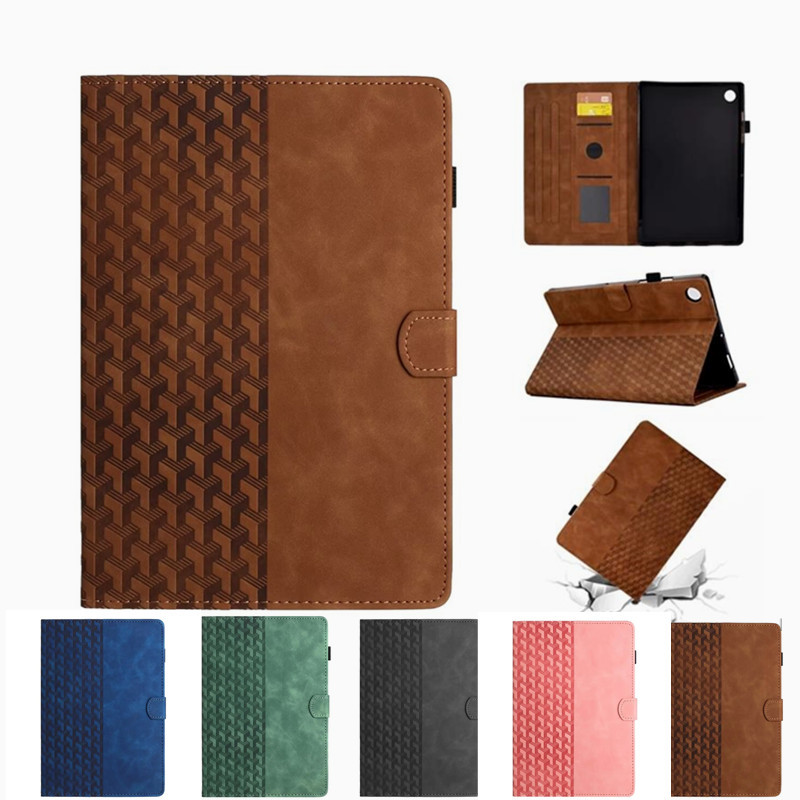 กรณีพลิกสําหรับ Xiaomi Redmi Pad SE 8.7 นิ้วฝาครอบหนัง PU Stand Holder พร้อมช่องใส่การ์ดสําหรับ Redmi Pad SE 4G 8.7 นูนบล็อกกันกระแทกกรณีแท็บเล็ต