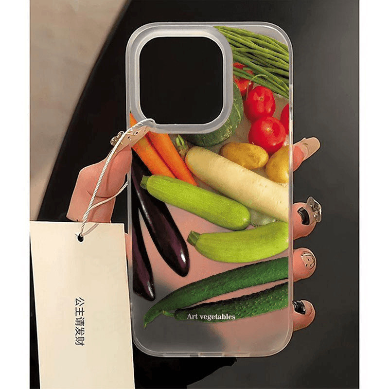 ผักจํานวนมากเหมาะสําหรับ Apple 16/15/14/13promax เคสโทรศัพท์ 12/11/xr Soft Case xs/7p Frosted 8p โปร่งใสเคสโทรศัพท์