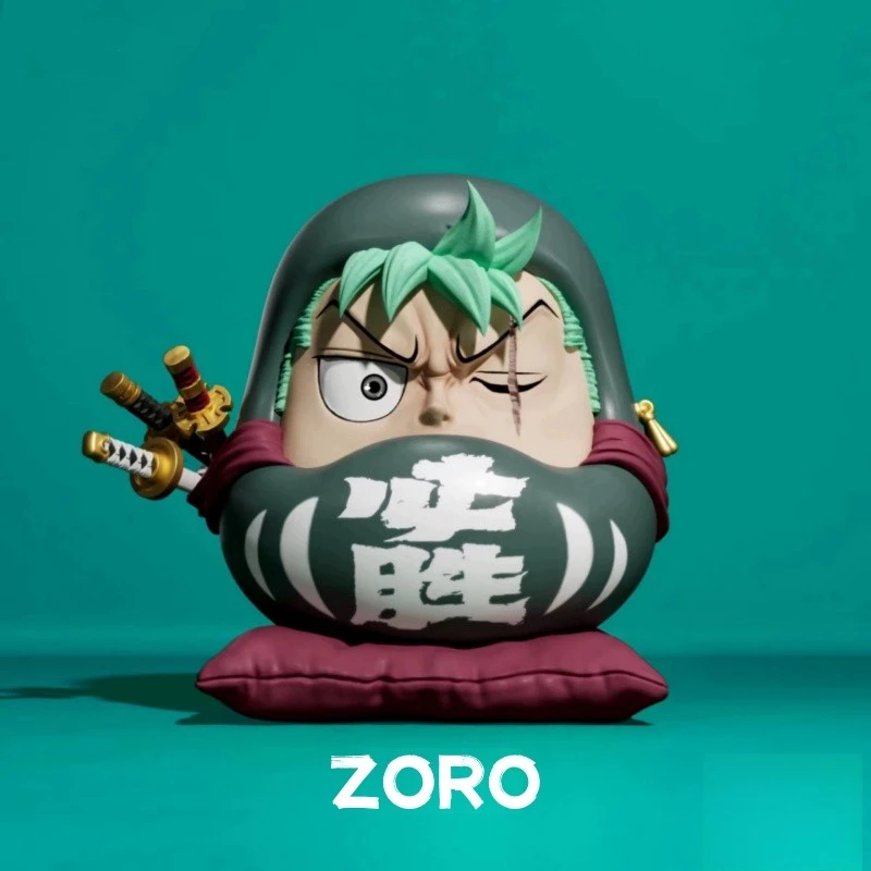 6 ซม.Q-version One Piece อะนิเมะรูป Nika Luffy Zoro Sanji Nami Cos Super Dharma ตุ๊กตา PVC รูปปั้นของเล่นเครื่องประดับรถ thumbnail 9