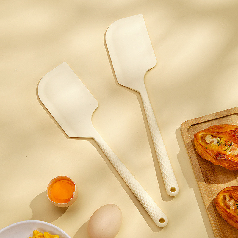 HERA ใหม่! ไม้พายซิลิโคน ตะหลิว เครื่องครัว อุปกรณ์ทำขนม White Silicone Spatula