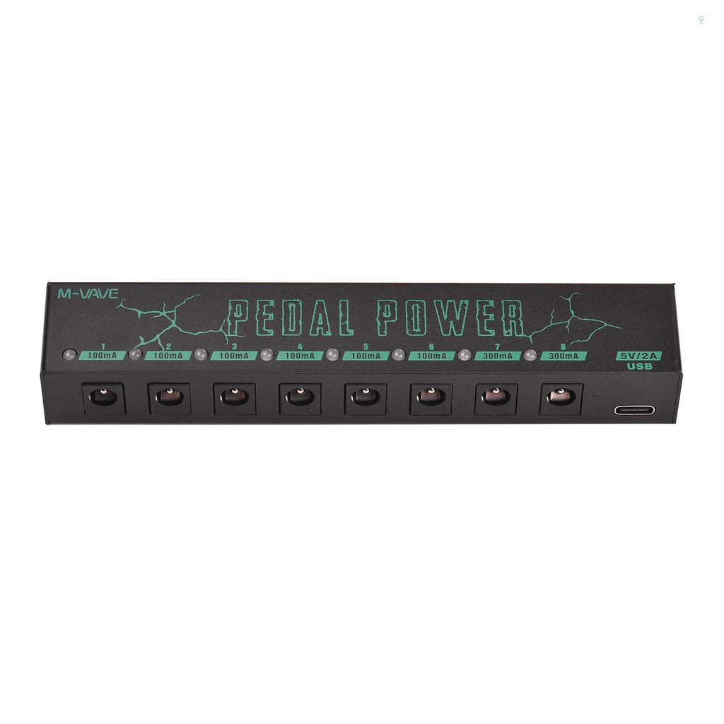 Effect Pedal Power SupplyM-VAVE Pedal Power กีตาร์เหยียบกีตาร์ไฟฟ้า Effector แหล่งจ่ายไฟ 8 แยก DC Output