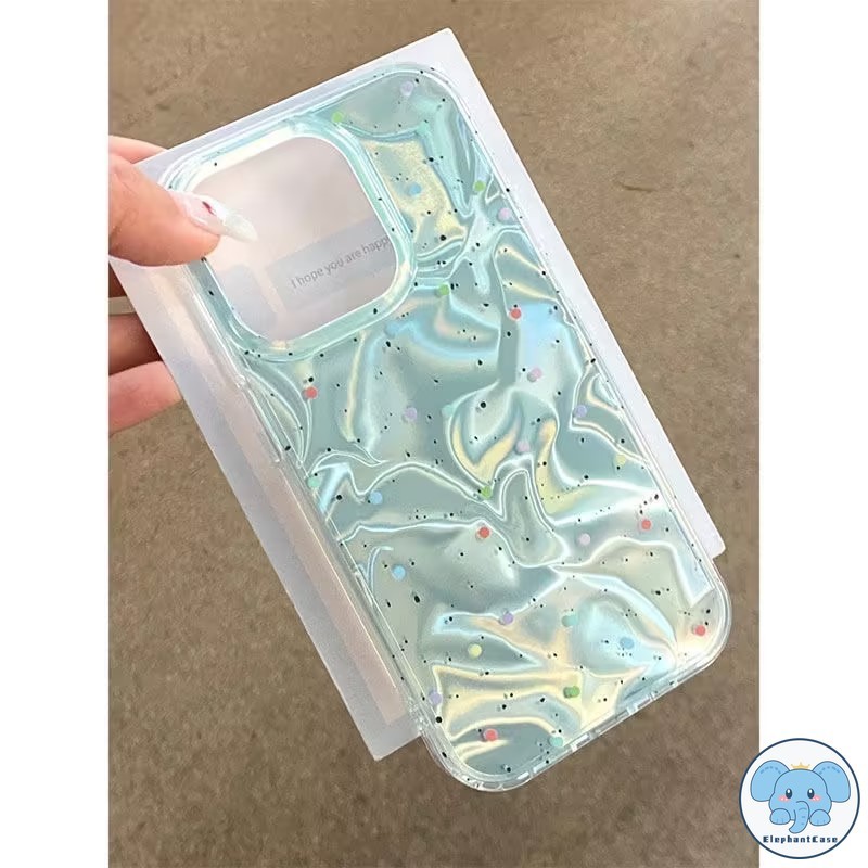 หวานจุดกลมรูปแบบลายเงาลูกฟูกเข้ากันได้ เคสไอโฟน 13 11 15 12 14 Pro Max XR 8 7 Plus X XS Max SE 2020 จุดกลม TPU นุ่มเคส