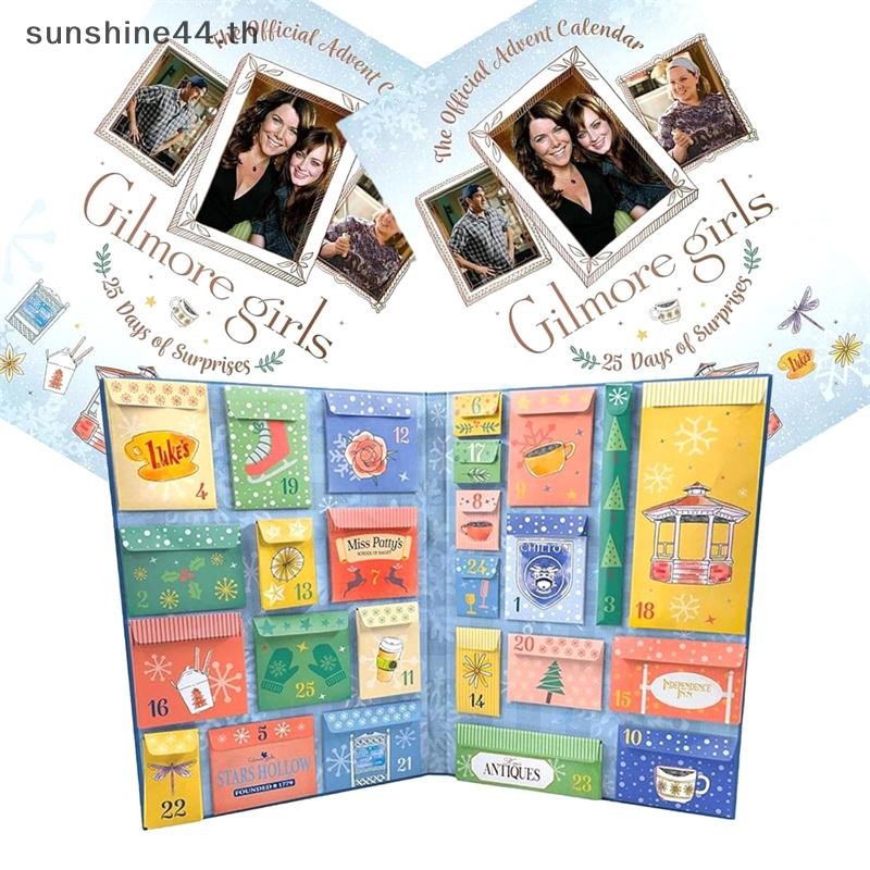 Foursun Gilmore Girls: ปฏิทินจุติอย่างเป็นทางการ 2024 ปฏิทินของขวัญคริสต์มาส Girlmore Girl แฟน ๆ สินค้า 25 รายการสะสมผจญภัยวันหยุดของขวัญไอเดียชุด TH