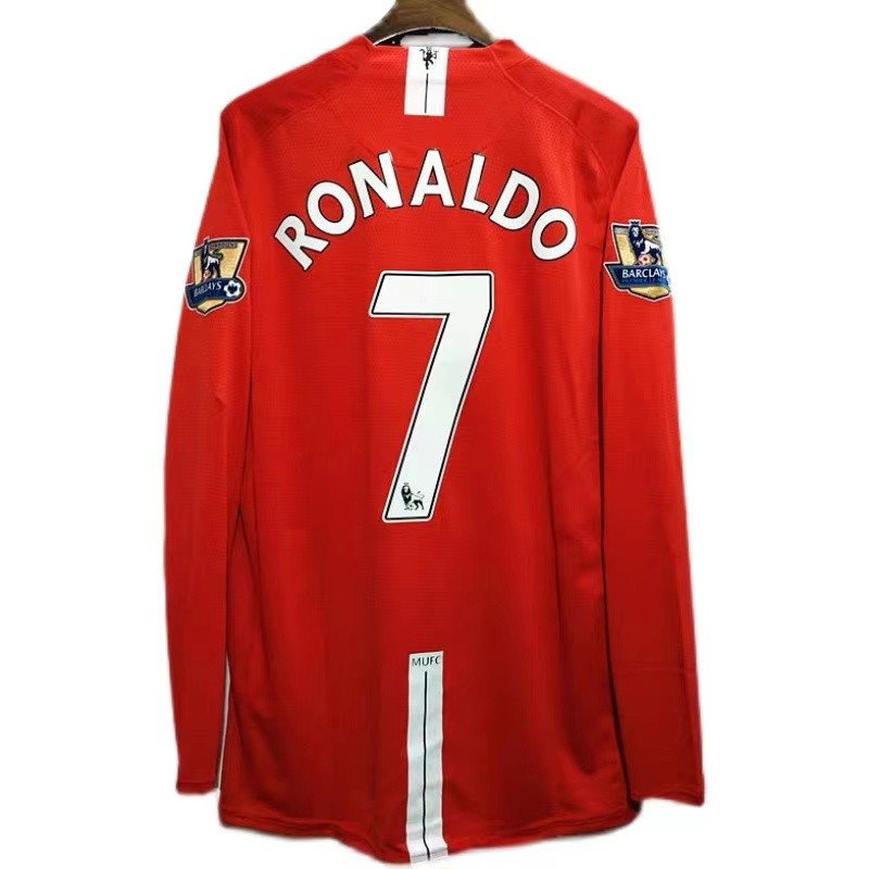 เสื้อฟุตบอลแมนเชสเตอร์ยูไนเต็ดแขนยาว Retro Ronaldo 7