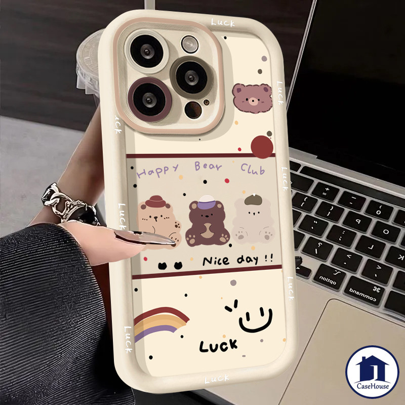 เคสนิ่มลายหมีน่ารัก เข้าได้กับ Samsung A15 A05s A14 A05 A03s A13 A54 A12 A32 A23 A24 A30s A25 A03 A02s A50 A50s