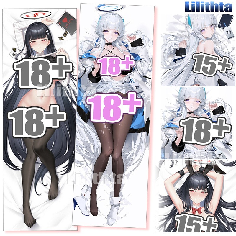 Dakimakura ปลอกหมอน Blue Archive Ushio Noa และ Tsukatsuki Rio BlueArchive เกมอะนิเมะตัวละคร Body-pillow ฝาครอบการ์ตูน Custom Made Body โยน