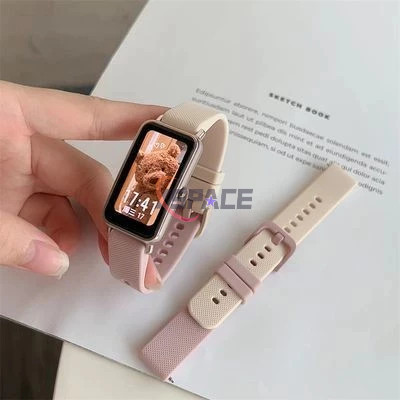 เหมาะสำหรับ Huawei band 9 8 7 6 สายนาฬิกาซิลิโคนลายตารางเล็ก สายรัดข้อมือแบบเรียบง่ายและอเนกประสงค์ สายนาฬิกาปลดเร็ว