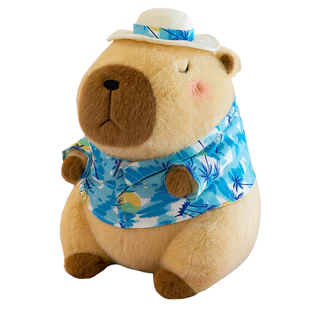 ตุ๊กตา คาปิบาระ สีชมพูของเล่นตุ๊กตาตลกสร้างสรรค์จําลองสัตว์ของเล่น