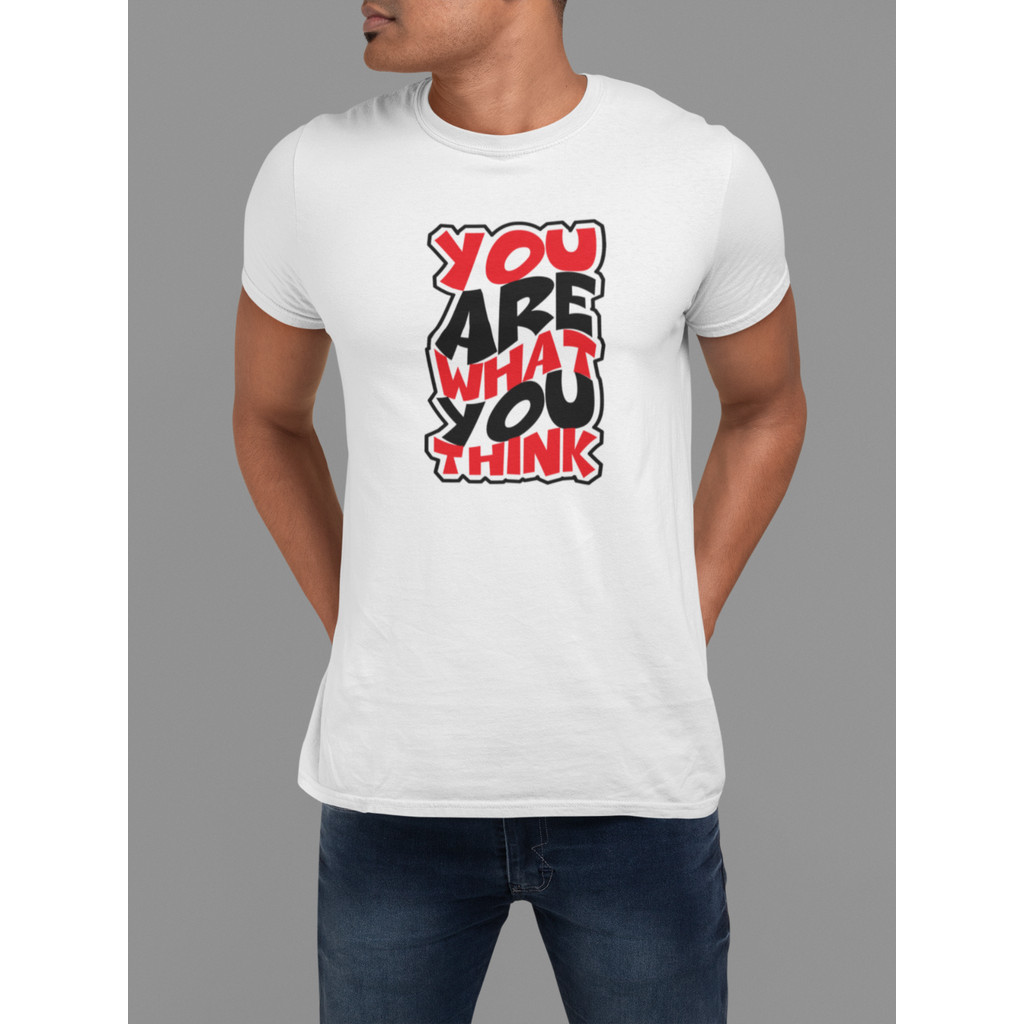 เสื้อยืด_unisex_you_are_what_you_think เสื้อลำลองแขนสั้น FC021