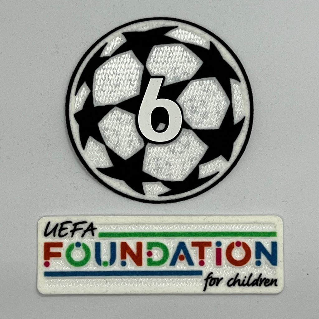 OFFICIAL UEFA STARBALL BOH 6 2024-25 UCL + UEFA FOUNDATION Patch (สําหรับ LFC และ FC BAYERN)