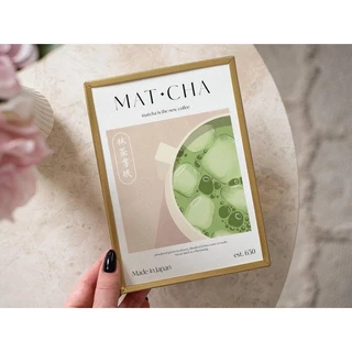 พิมพ์ผ้าใบ Matcha Wall | ศิลปะการตกแต่งผนังโปสเตอร์มัทฉะ