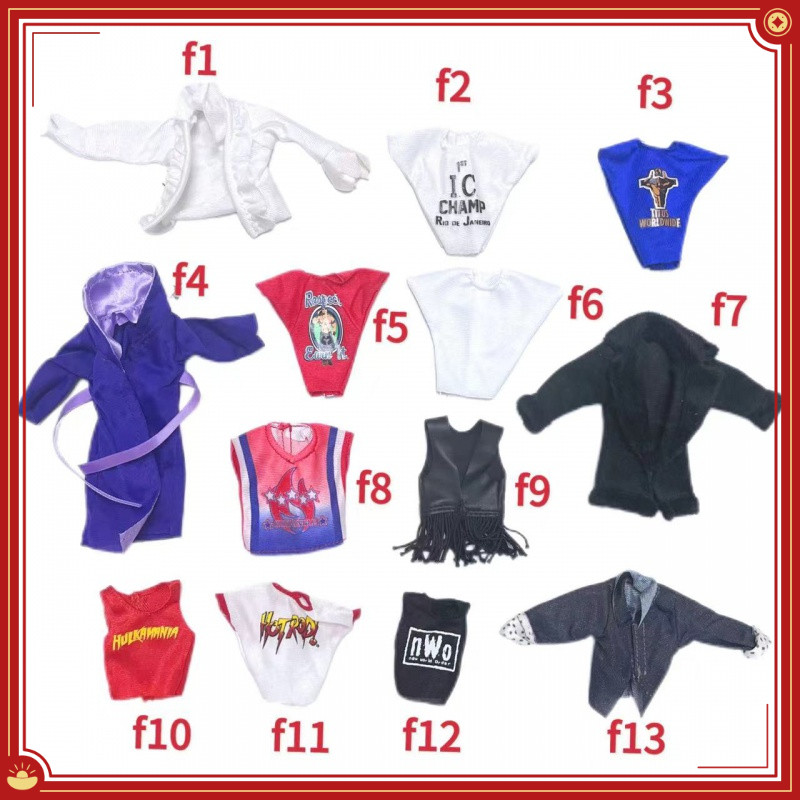 Wwe Wrestler ตุ๊กตาเครื่องแต่งกาย 6-7 นิ้วของเล่นตุ๊กตาเสื้อผ้า DIY อุปกรณ์เสริม