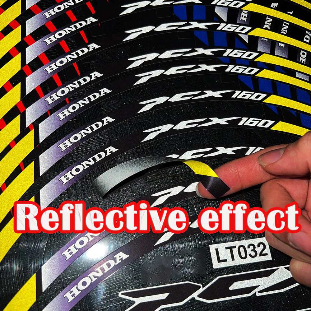 สติ๊กเกอร์ดุมล้อสะท้อนแสง ZLWR สำหรับ PCX160/150 thumbnail 3