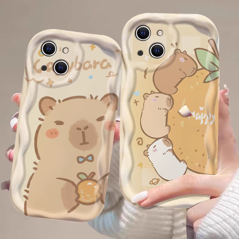 Amk สําหรับ Xiaomi 14T 13T 12T Poco F6 X6 M6 F5 X5 F4 F3 X4 X3 GT NFC M6 M4 M3 C65 C55 C40 11 12 13 14 12S LITE 5G PRO น่ารักสีส้ม Civi เคส GNCNY