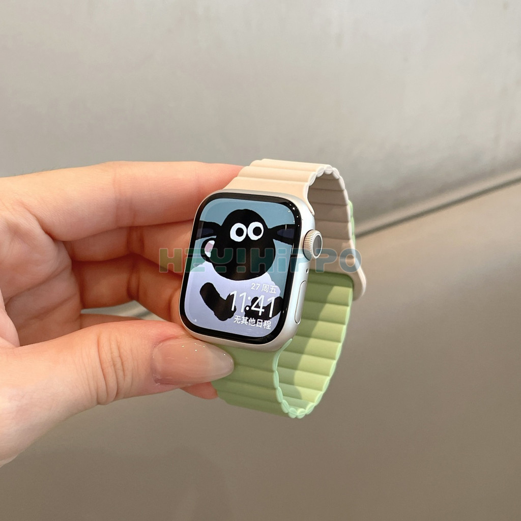 ซิลิโคนแม่เหล็กดึงดูดสายนาฬิกาสําหรับ ฉันดู ส10 46มิลลิเมตร42มิลลิเมตรสีบล็อกสายนาฬิกาข้อมือสําหรับ ฉันดู ชุด 10 9 8 7 6 5 4 3 กับ3 พิเศษ2 49มิลลิเมตร45มิลลิเมตร41มิลลิเมตร44มิลลิเมตร40มิลลิเมตร38มิลลิ - รูปที่ 4