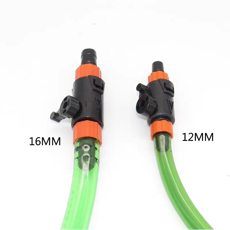 1ชิ้น12/16มิลลิเมตรพิพิธภัณฑ์สัตว์น้ำน้ำปากน้ำ Regulator, ปรับวาล์วควบคุมการไหล, ปั๊มน้ำกรองหลอด D ivider ด่วนสวิทช์