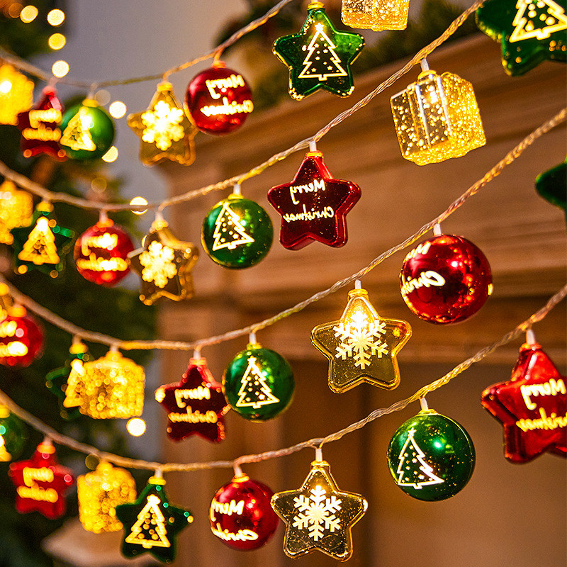 1.5/3m Christmas Light String Candy Cane Santa Cluas Snowman โคมไฟ Xmas Tree Light Strings แขวนเครื่องประดับ Merry Christmas Decor 2025