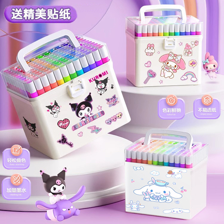 [คลังสินค้าพร้อม] ปากกามาร์กเกอร์อะคริลิคเด็กประถมปากกาสีน้ําภาพวาดศิลปะทุ่มเทล้างทําความสะอาดได้ปลอดสารพิษปากกาสีนักเรี