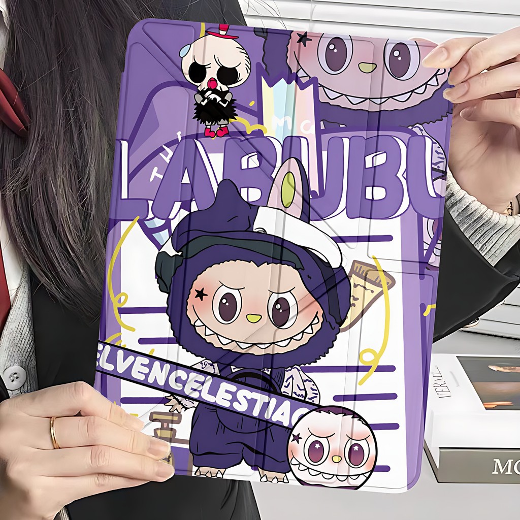 ส่งจากไทย เคสไอแพด เคสรูปตัว Y Left pen for gen9 gen8 gen7 10.2 gen10 Air6 Air11 Air4 Air5 10.9 Pro11 gen5 gen6 9.7 Air3 10.5 Air2/Air1 LABUBU เคสสำหรับไอแพด