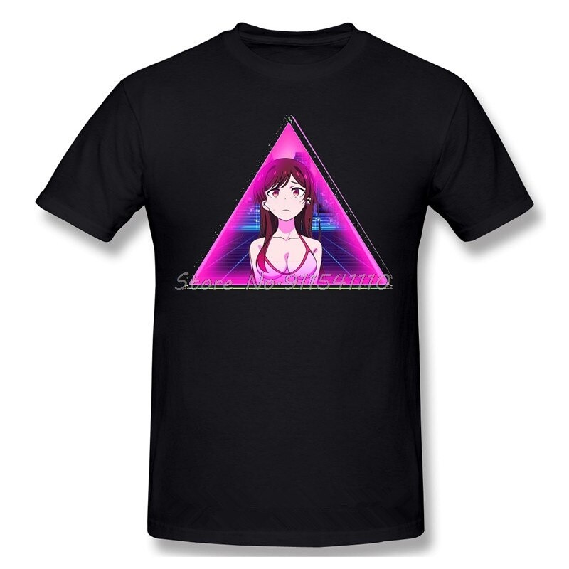 High Quality Men Clothing O-Neck 100 Cotton Chizuru Mizuhara Graphic T-shirt Rent A Girlfriend Kazuy