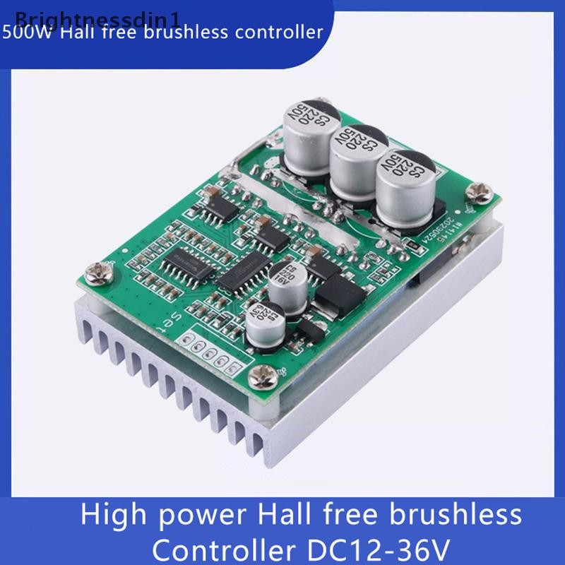 [Brightnessdin1] 500w DC 12-36V มอเตอร์ไร้แปรงควบคุมความเร็ว Hall ฟรีมอเตอร์ไดร์เวอร์บอร์ดพลังงานสูงขึ้นย้อนกลับโมดูลควบคุมความเร็วบูติก