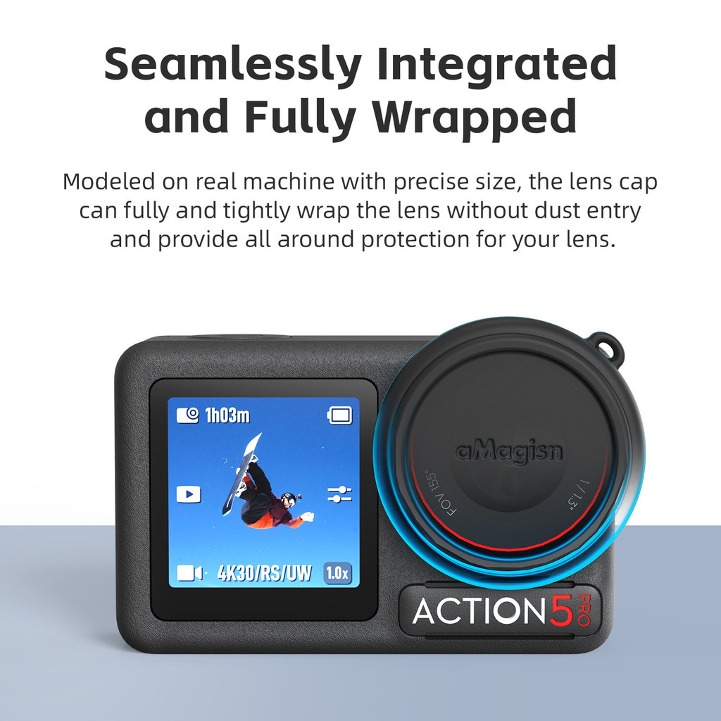 สําหรับ DJI Osmo Action 5 Pro ฝาครอบเลนส์ซิลิโคน Full Pack เลนส์ฝาครอบป้องกันอุปกรณ์เสริมสําหรับกล้อง