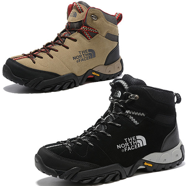 The North Face รองเท้าปีนเขาทรงสูงรุ่นใหม่รองเท้ากีฬากันน้ำกันลื่นสำหรับปีนเขากลางแจ้งสำหรับผู้ชาย