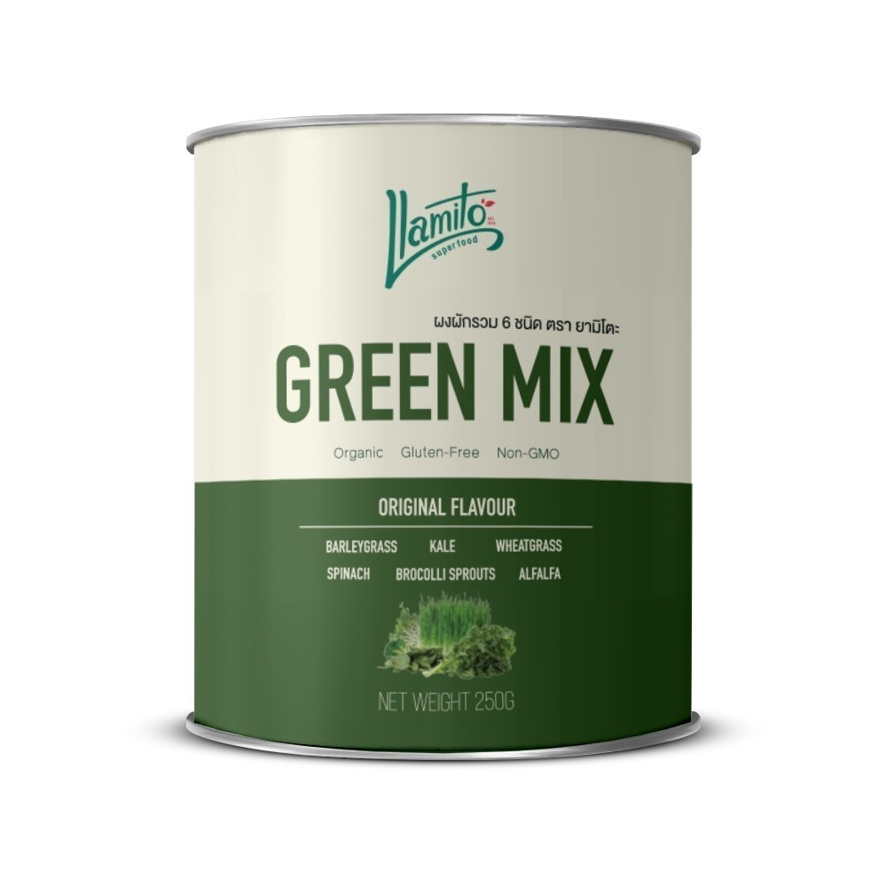Llamito Organic Green Mix Powder (250g.) 🥦🥬 ผงผักรวม ออร์แกนิค แบรนด์ยามิโตะ