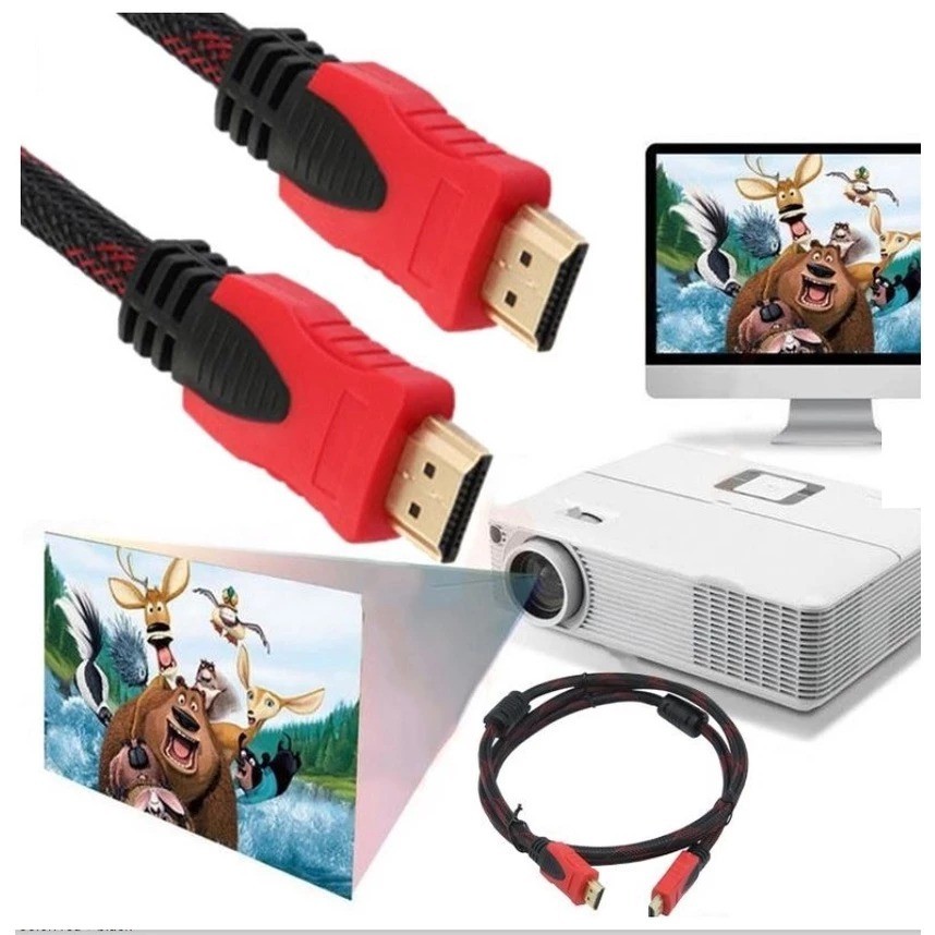 ใหม่ 2025 1.5M /3M / 5M / 10M / 15M / 20M Full HD 1080P ความเร็วสูง V1.4 สาย HDMI 3D