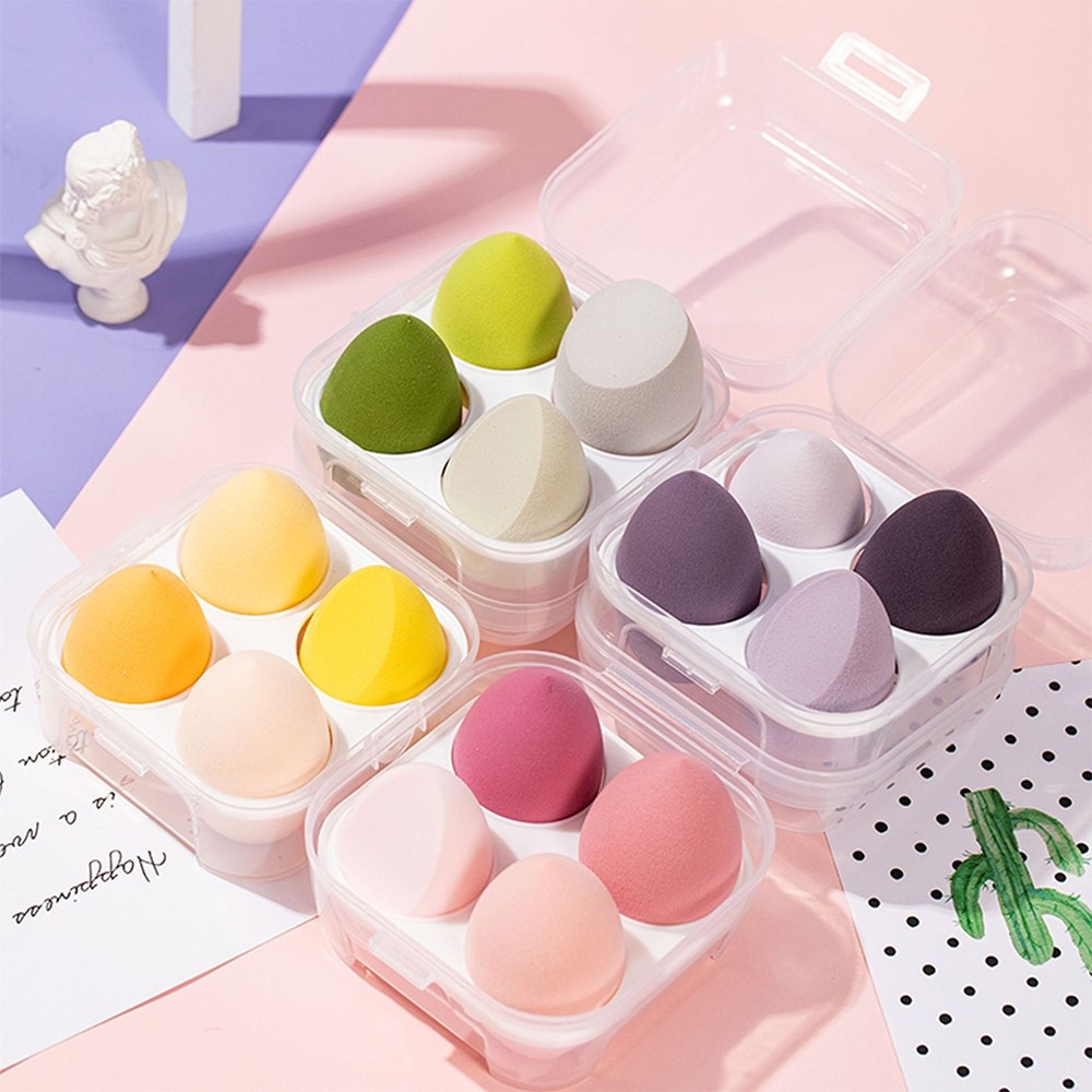 BOOM - BEAUTY BLENDER SPONGE H450 BLENDER BB CREAM MAKE UP SPONGE 1 PACK CONTAINS 4 ชิ้น