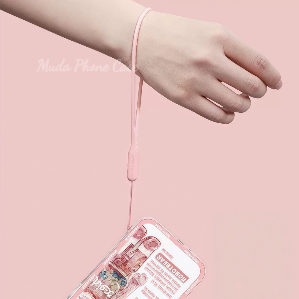 ซิลิโคน Lanyards ป้องกันการลื่นไถล กันน้ำ ไม่หักง่าย หลายสี อุปกรณ์เสริมสำหรับโทรศัพท์ เหมาะสำหรับกรณีโทรศัพท์ทั้งหมด - รูปที่ 4