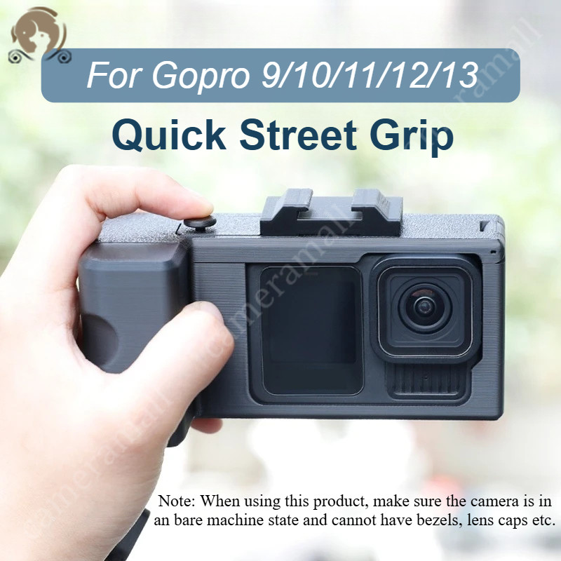 Street การถ่ายภาพสําหรับ GoPro 9/10/11/12/13 P3H5 Street Grip Vlog ผู้ถือ Photo Handle Quick Release Grip Holder 