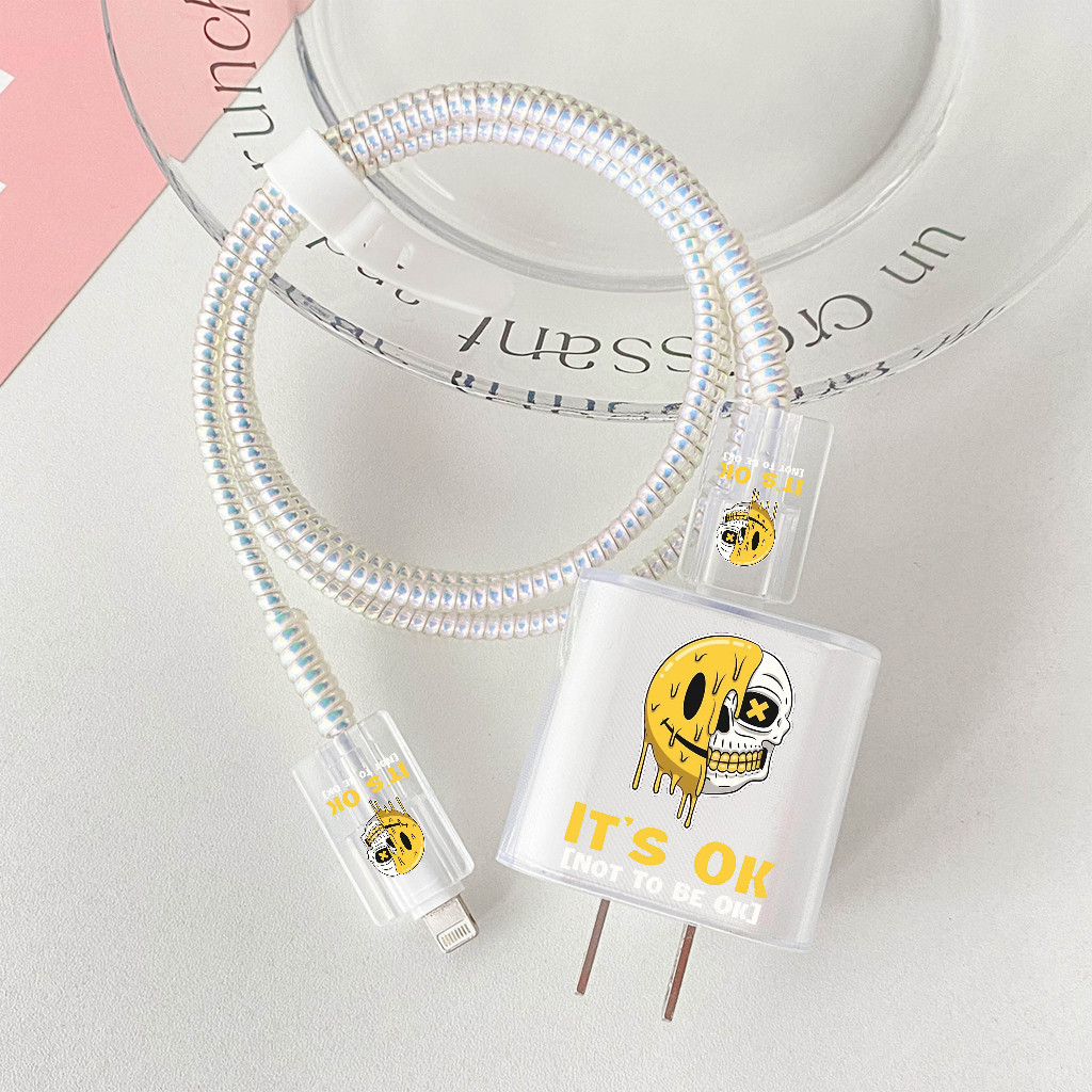 Cute & Cool Motif Charger Case เหมาะสําหรับ iPhone, Xiaomi, Oppo, Vivo Chargers