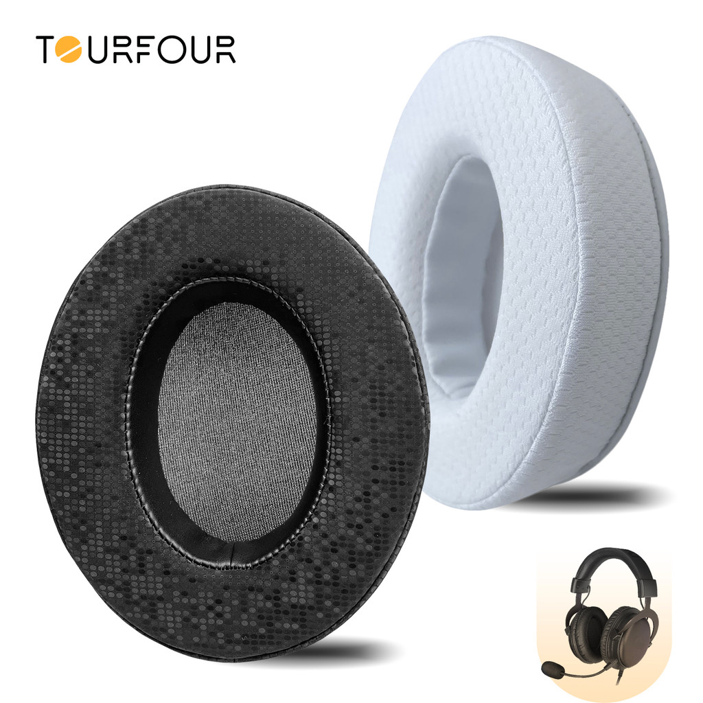 TOURFOUR เปลี่ยนแผ่นรองหูฟังสําหรับ SVEN AP-G999MV หูฟังแผ่นรองหูฟังฝาครอบแขน Earmuffs ชุดหูฟังแถบคา