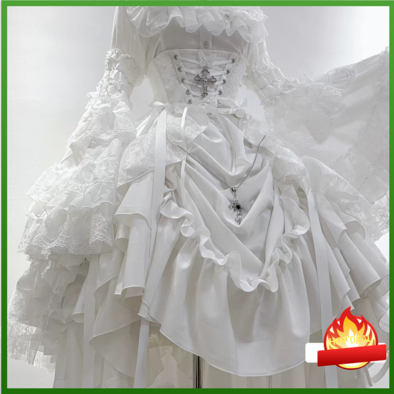 Ji Sleeve Gothic Lolita Lifting Skirt - Immortal Forbidden Collection