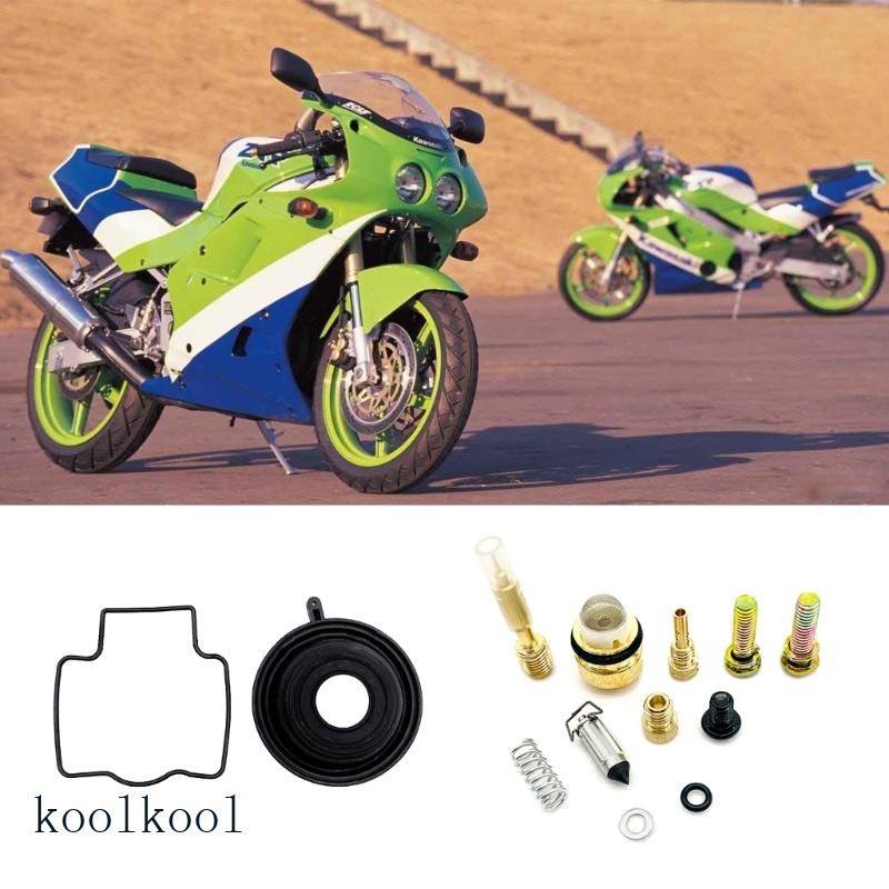 Kool ชุดซ่อมคาร์บูเรเตอร์รถจักรยานยนต์ชุดไดอะแฟรมสูญญากาศสําหรับ Zxr250 Zxr400 Zzr400