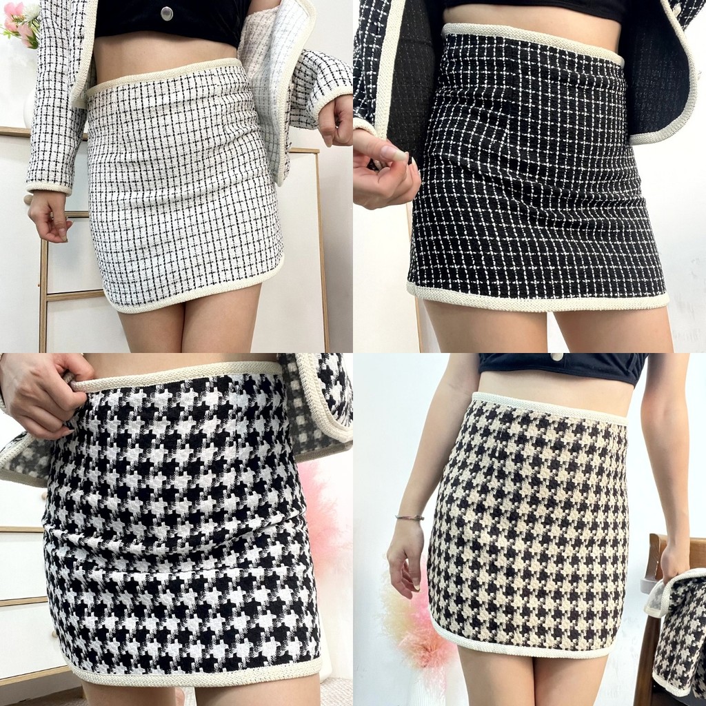 กระโปรงสั้นทวิตทรงเอ มีไซส์ S-5XL เอวสูง ลายสก็อต ทรงสวยเข้ารูป แมทซ์ลุคง่าย ดูสวยดูแพง ผ้าดีใส่สบายมาก