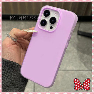 กรณีโทรศัพท์ป้องกันสองชั้น สีน่ารัก เคสสำหรับไอโฟน case for iPhone11 13promax 15plus 16 14 13 12mini XR/XSMax 7 8 SE2020